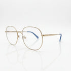 SPE-9001 Gold Oversized Round Eyeglasses