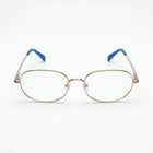 SPE-9001 Gold Oversized Round Eyeglasses