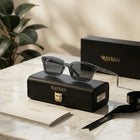 Ray-Ban Translucent Grey Square Sunglasses Collection