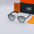 Hermès Double Bridge Aviator Sunglasses - Silver / Grey Gradient