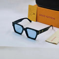 Louis Vuitton Bold Square Sunglasses - Black / Light Blue Lens