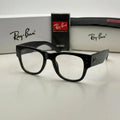 Ray-Ban Bold Wide-Temple Square Eyeglasses - Black / Clear