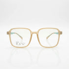 Spexxo Matte Beige & Teal Square Eyeglasses