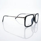 Spexxo Matte Navy & Gunmetal Square Combination Eyeglasses
