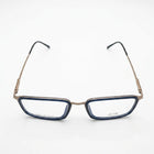 Spexxo Matte Navy & Gunmetal Square Combination Eyeglasses