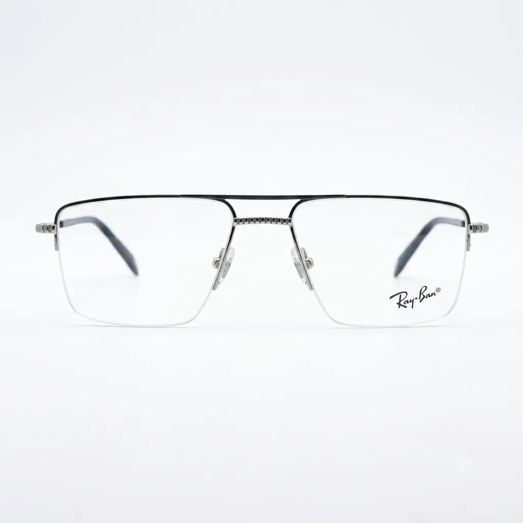 Ray-Ban Semi-Rimless Metal Navigator Eyeglasses