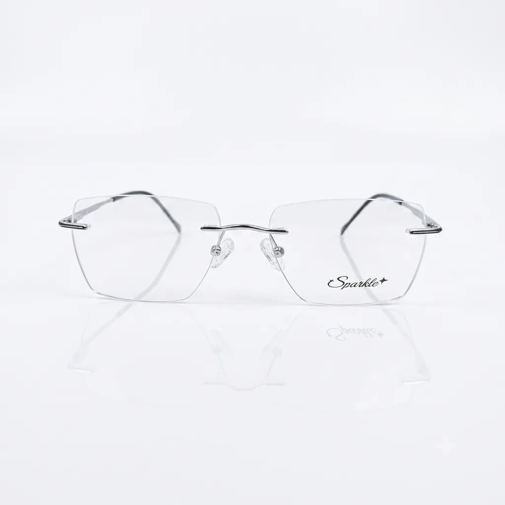 Spexxo Minimalist Rimless Rectangular Eyeglasses