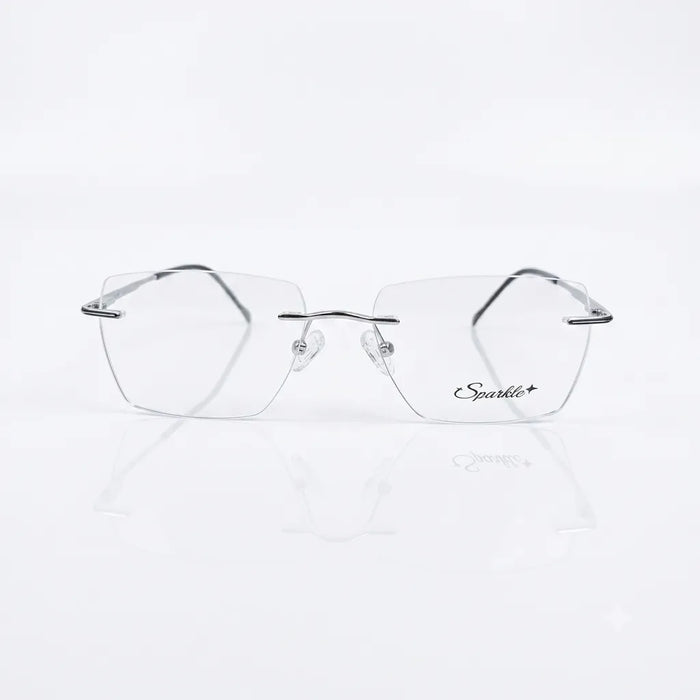 Spexxo Minimalist Rimless Rectangular Eyeglasses