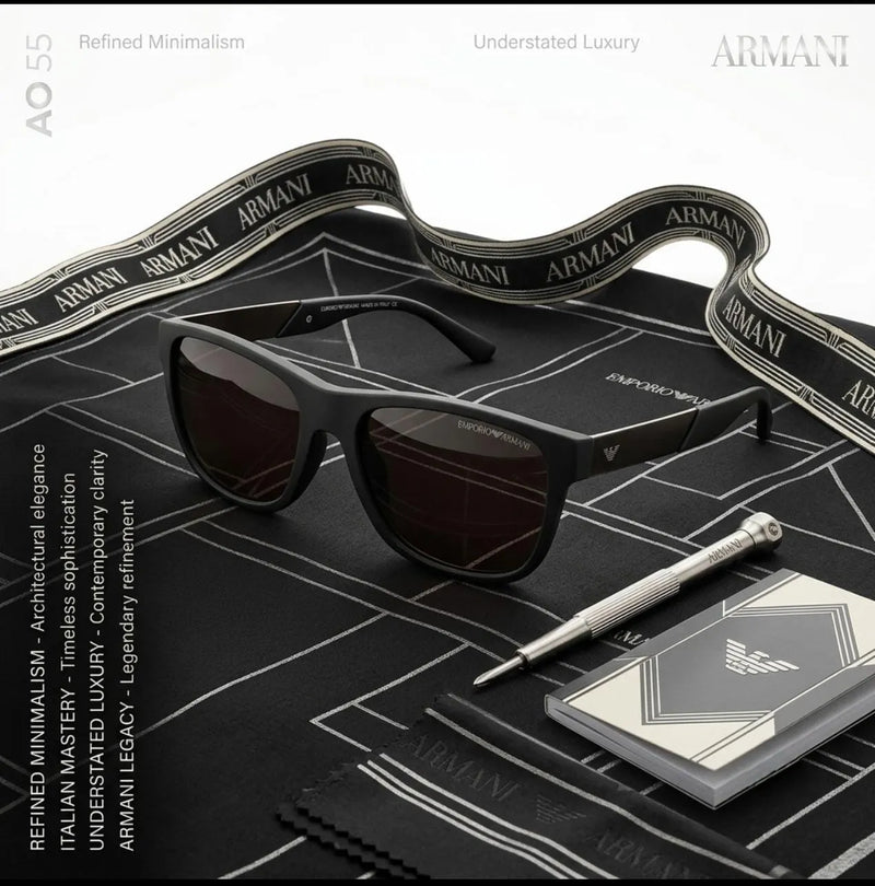 Armani A05 Classic Rectangular Sunglasses