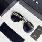 Prada Double-Bridge Metal Aviator Sunglasses