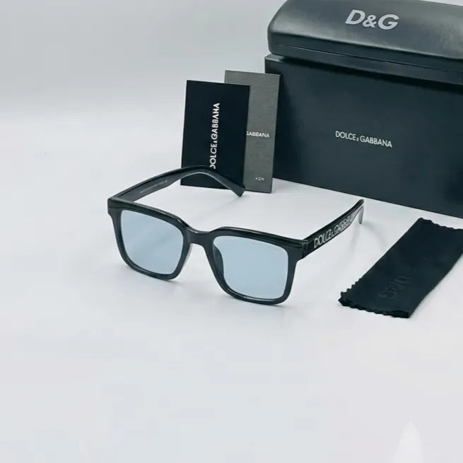 Dolce & Gabbana Logo Temple Square Sunglasses
