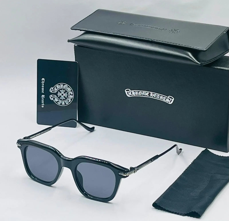 Chrome Hearts Gothic Cross Square Sunglasses