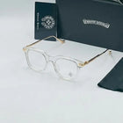 Chrome Hearts Gold-Accent Optical Square Glasses