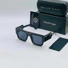 Philipp Plein Hexagon Monogram Bold Square Sunglasses