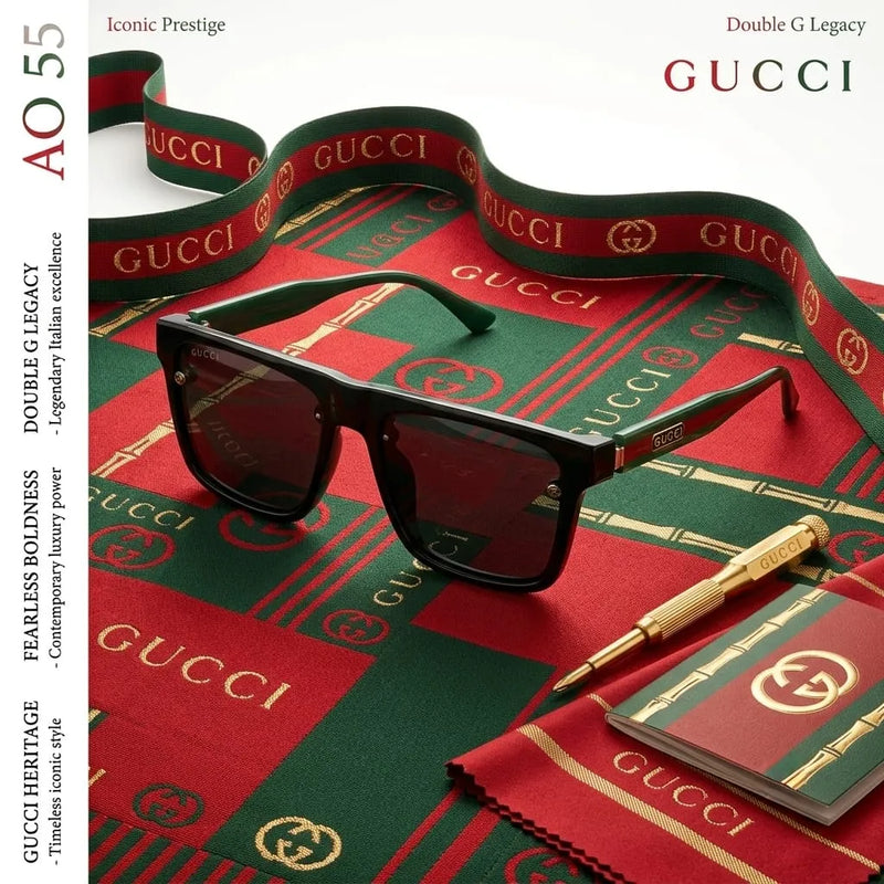 Gucci Double G Legacy Square Sunglasses