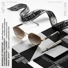 Prada Minimalist Prestige Round Sunglasses
