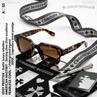 Chrome Hearts Edgy Prestige Square Sunglasses