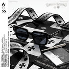 Chrome Hearts Edgy Prestige Square Sunglasses