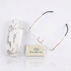 Geometric Rimless Titanium Eyeglasses